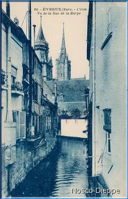 EVREUX - L ITON - VUE DE LA RUE DE LA HARPE