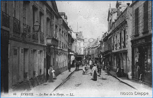 EVREUX - LA RUE E LA HARPE