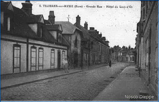 TILLIERES SUR AVRE - GRANDE RUE - HOTEL DU LION D OR