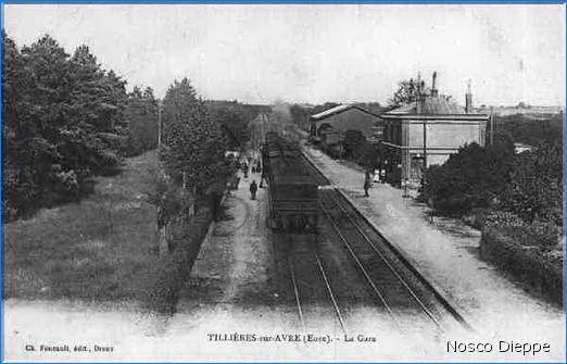 TILLIERES SUR AVRE - LA GARE