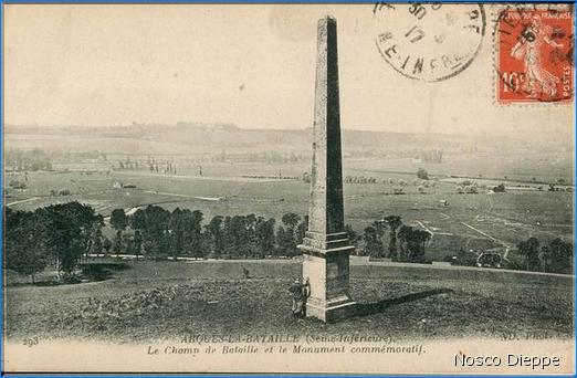 ARQUES - LE CHAMP DE BATAILLE ET LE MONUMENT COMMEMORATIF