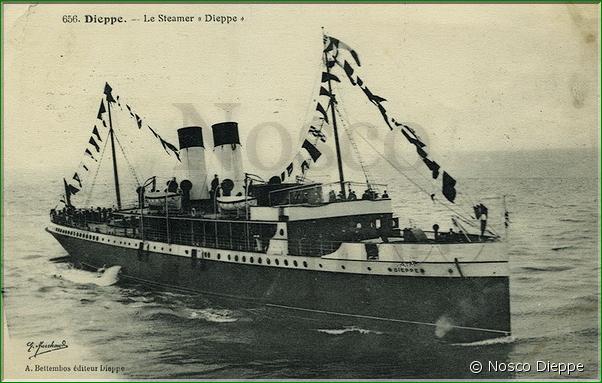 N 0656 - DIEPPE - LE STEAMER DIEPPE - G. Marchand - A. Bettembos Editeur Dieppe
