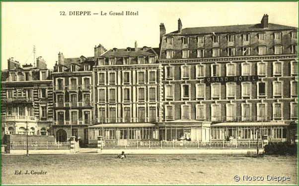 N 072 - DIEPPE - LE GRAND HOTEL - Ed. J. Couder