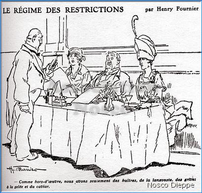LE REGIME DES RESTRICTIONS - L EXCELSIOR - 1 MARS 1917