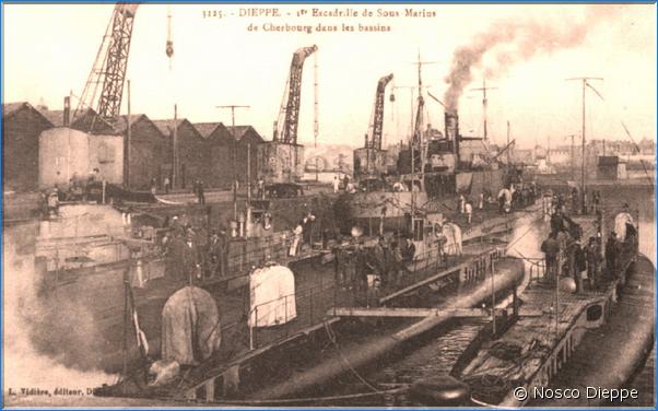 DIEPPE - BASSIN DU CANADA - SOUS MARINS