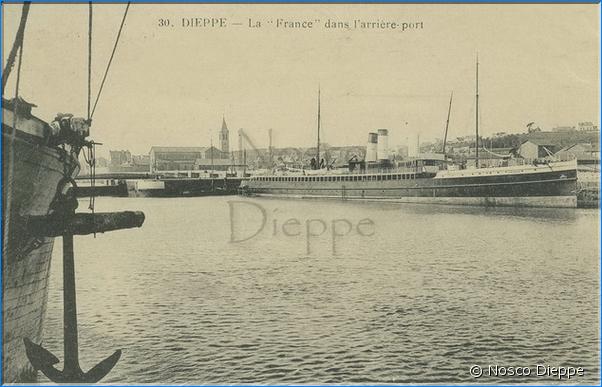 DIEPPE - LA FRANCE DANS L ARRIERE PORT