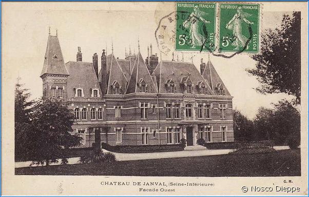 DIEPPE - CHATEAU DE JANVAL - FACADE OUEST