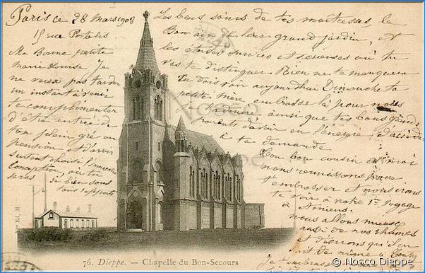 DIEPPE - CHAPELLE DU BON SECOURS VERS 1908