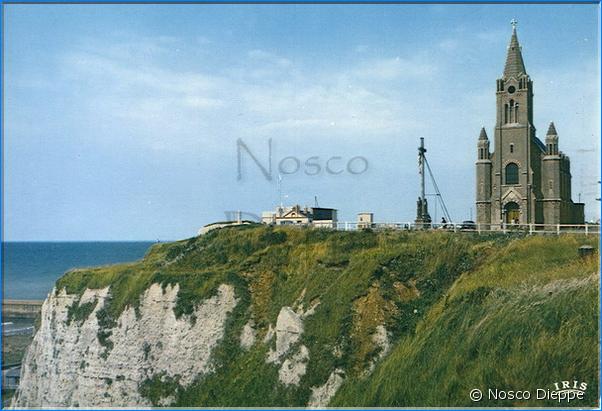 DIEPPE - LA FALAISE ET LA CHAPELLE DE BON SECOURS