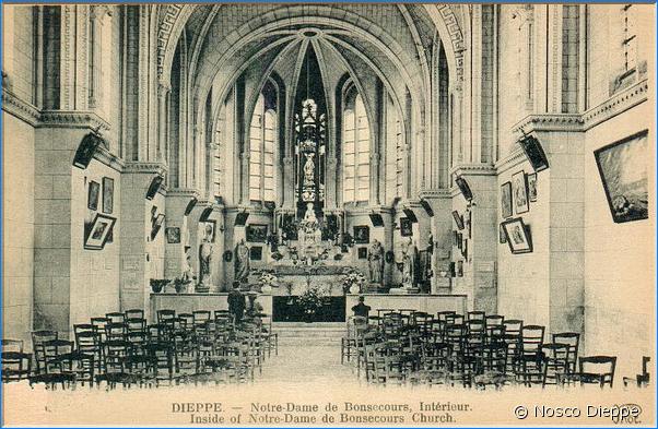 DIEPPE - NOTRE DAME DE BONSECOURS - INTERIEUR