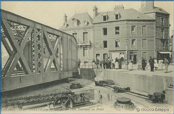 DIEPPE - MECANISME DU PONT TOURNANT AU POLLET