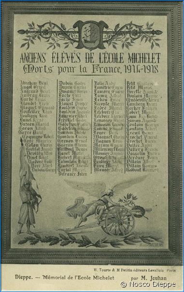 DIEPPE - MEMORIAL DE L ECOLE MICHELET