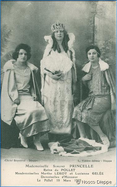 DIEPPE - REINES DU POLLET - 19 MARS 1925