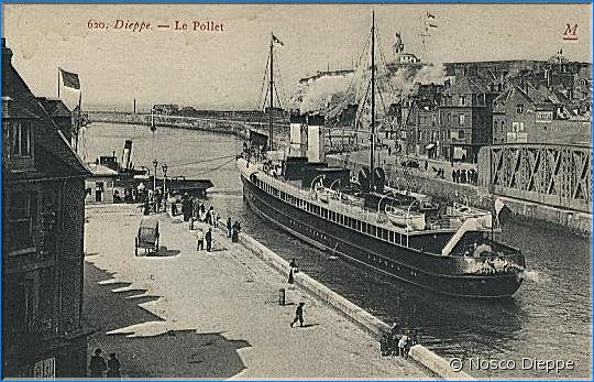 DIEPPE - SORTIE D UN NAVIRE
