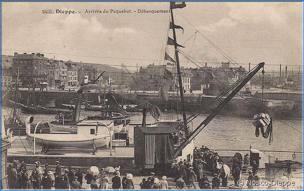 DIEPPE - ARRIVEE DU PAQUEBOT - DEBARQUEMENT