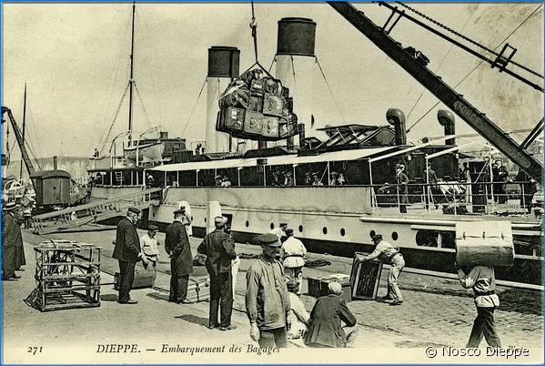 DIEPPE - EMBARQUEMENT DES BAGAGES