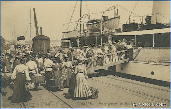 DIEPPE - EMBARQUEMENT DES PASSAGERS - ND PHOTO - N 269