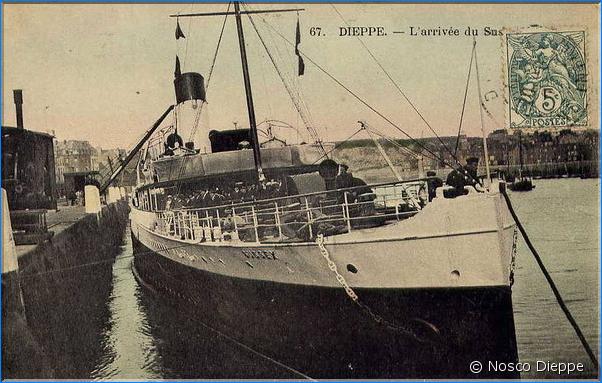 DIEPPE - L ARRIVEE DU SUSSEX