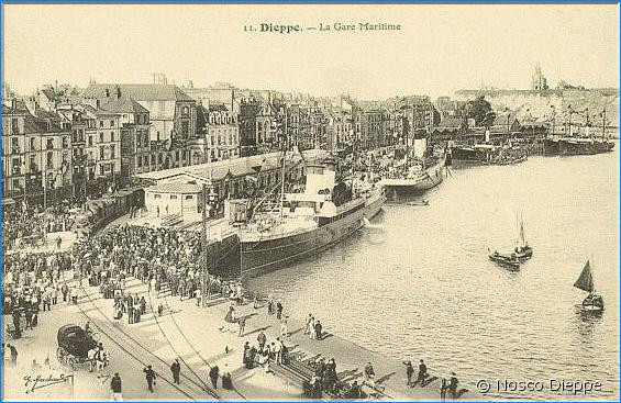 DIEPPE - LA GARE MARITIME ET QUAIS