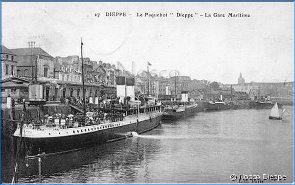 DIEPPE - LE PAQUEBOT DIEPPE - LA GARE MARITIME