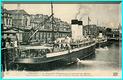 DIEPPE - LE PAQUEBOT NEWHAVEN AU MOMENT DU DEPART