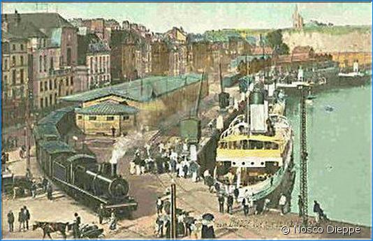 DIEPPE - VUE SUR LA GARE MARITIME