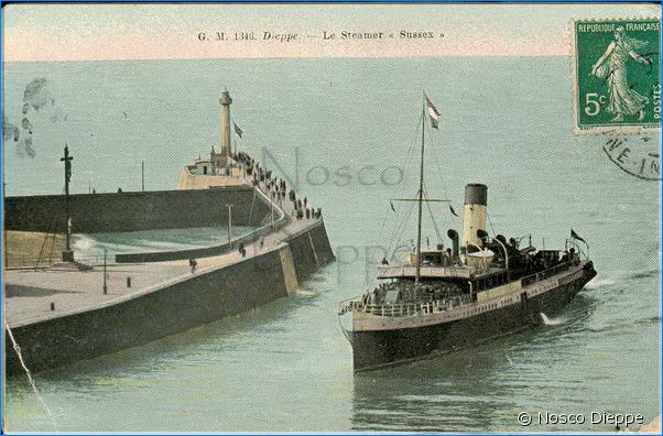 DIEPPE - LE STEAMER SUSSEX