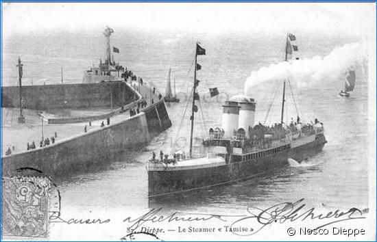 DIEPPE - LE STEAMER TAMISE