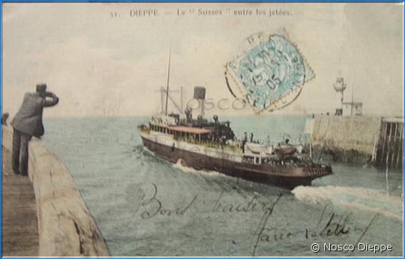 DIEPPE - LE SUSSEX ENTRE LES JETEES
