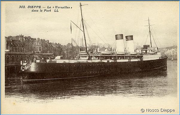 DIEPPE - LE VERSAILLES DANS LE PORT - LL - N 302