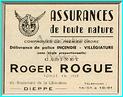 DIEPPE - ASSURANCES - ROGER ROGUE - BOULEVARD DE LA LIBERATION