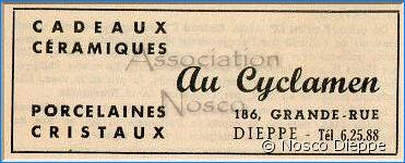 DIEPPE - AU CYCLAMEN - GRANDE RUE