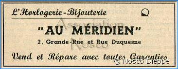 DIEPPE - AU MERIDIEN - GRANDE RUE ET RUE DUQUESNE