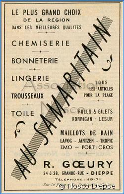 DIEPPE - AU SAMARITAIN - R GOEURY - GRANDE RUE