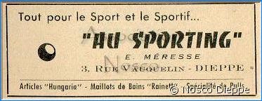 DIEPPE - AU SPORTING - E MERESSE - RUE VAUQUELIN