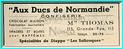 DIEPPE - AUX DUCS DE NORMANDIE CONFISERIE THOMAS - 115 GRANDE RUE