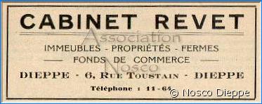 DIEPPE - CABINET REVET - 6 RUE TOUSTAIN