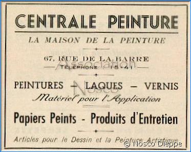 DIEPPE - CENTRALE PEINTURE - 67 RUE DE LA BARRE