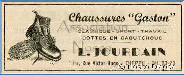 DIEPPE - CHAUSSURE GASTON - L JOURDAIN - 1 TER RUE VICTOR HUGO