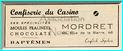 DIEPPE - CONFISERIE DU CASINO - MORDRET - 46 RUE DE LA BARRE