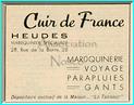 DIEPPE - CUIR DE FRANCE - HEUDES - 28 RUE DE LA BARRE