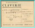 DIEPPE - ETABLISSEMENT CLAVERIE - 9 RUE DE LA MORINIERE