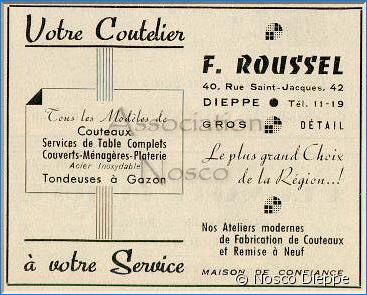 DIEPPE - F ROUSSEL - 40 RUE SAINT JACQUES