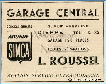 DIEPPE - GARAGE CENTRAL - L ROUSSEL - 3 RUE ASSELINE