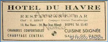 DIEPPE - HOTEL DU HAVRE - 12 RUE THIERS