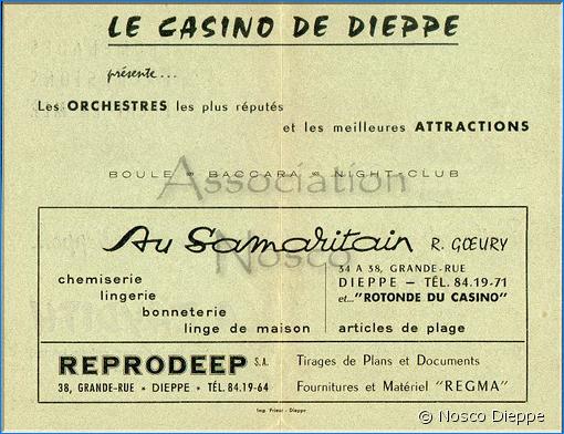 DIEPPE - LE CASINO DE DIEPPE - LE SAMARITAIN - REPRODEEP