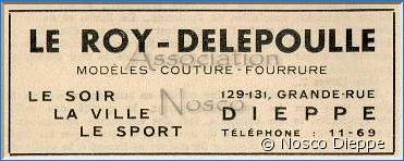 DIEPPE - LE ROY DELEPOULLE - 129 131 GRANDE RUE
