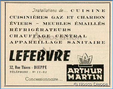 DIEPPE - LEFEBVRE - 32 RUE THIERS