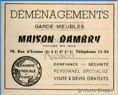 DIEPPE - MAISON DAMBRY - 98 RUE D ECOSSE
