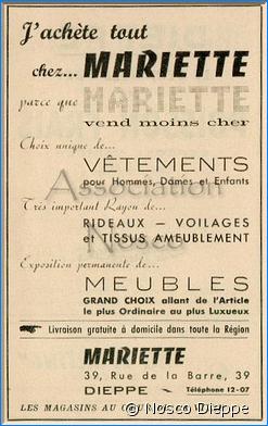 DIEPPE - MARIETTE - 39 RUE DE LA BARRE